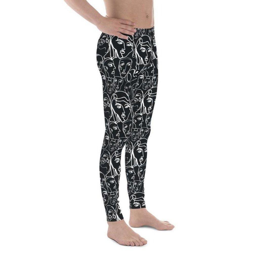Face Drawings Men's Leggings