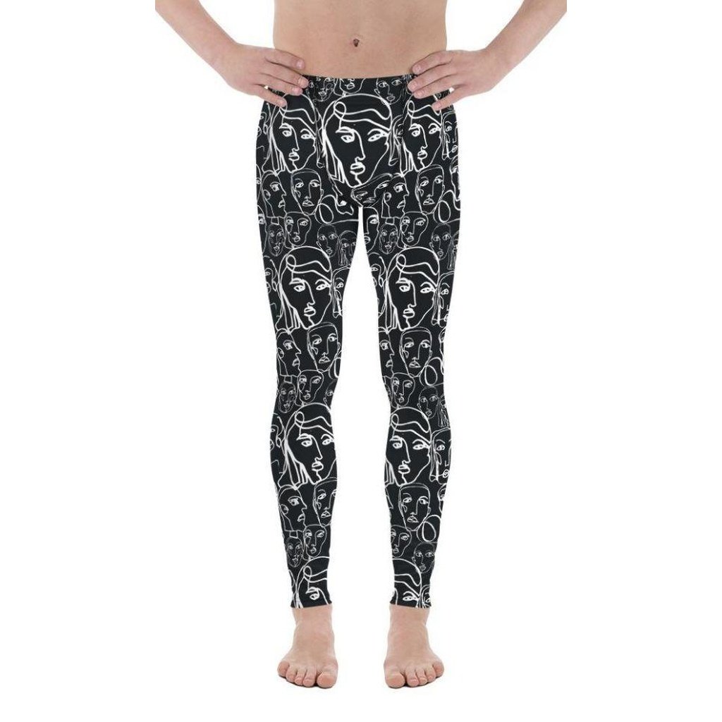 Face Drawings Men's Leggings