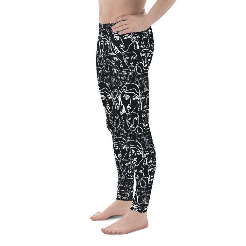 Face Drawings Men's Leggings