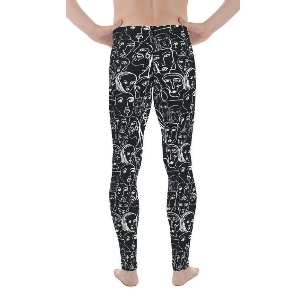 Face Drawings Men's Leggings