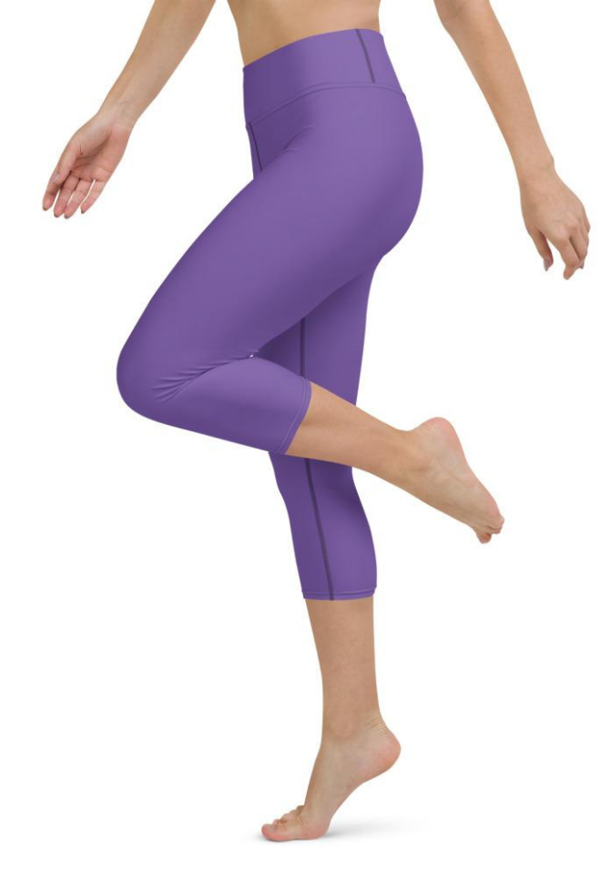 Fierce Purple Yoga Capris