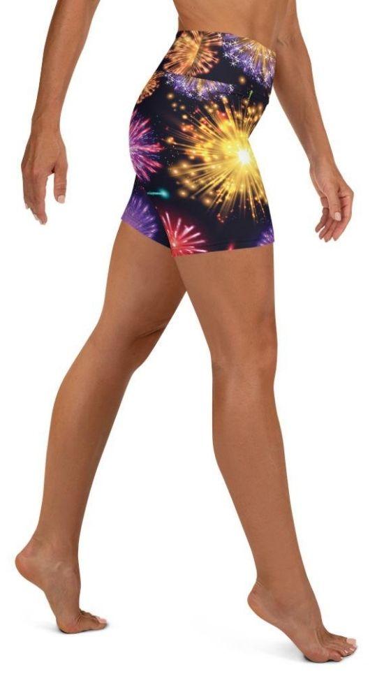 Fireworks Yoga Shorts
