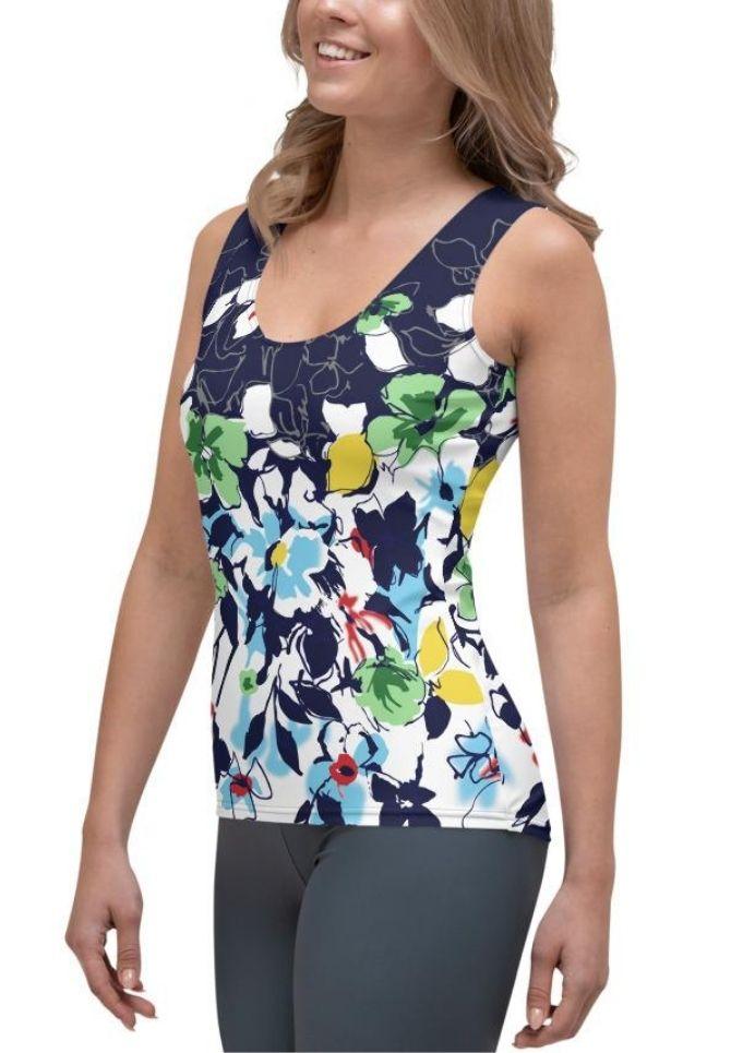 Flower Drawings Tank Top
