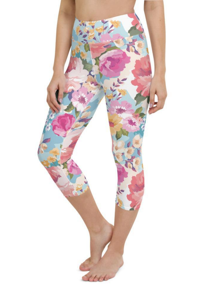 Flower Power Yoga Capris