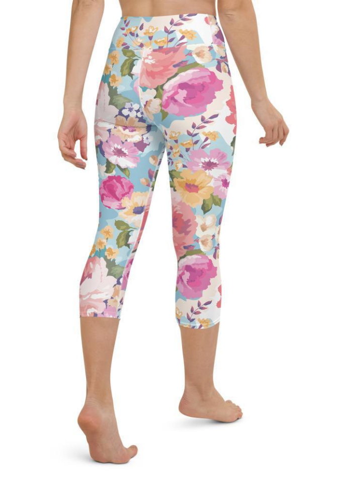 Flower Power Yoga Capris