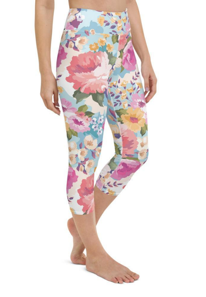 Flower Power Yoga Capris