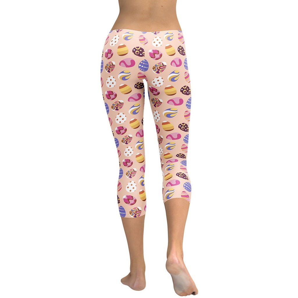 Fun Easter Eggs Pattern Capris