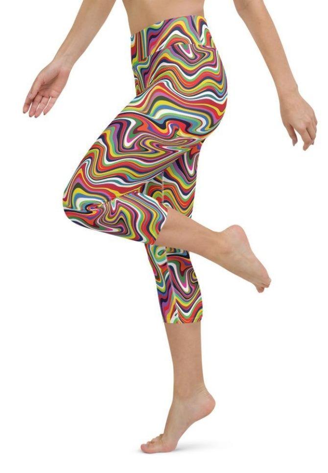 Funky Psychedelic Yoga Capris