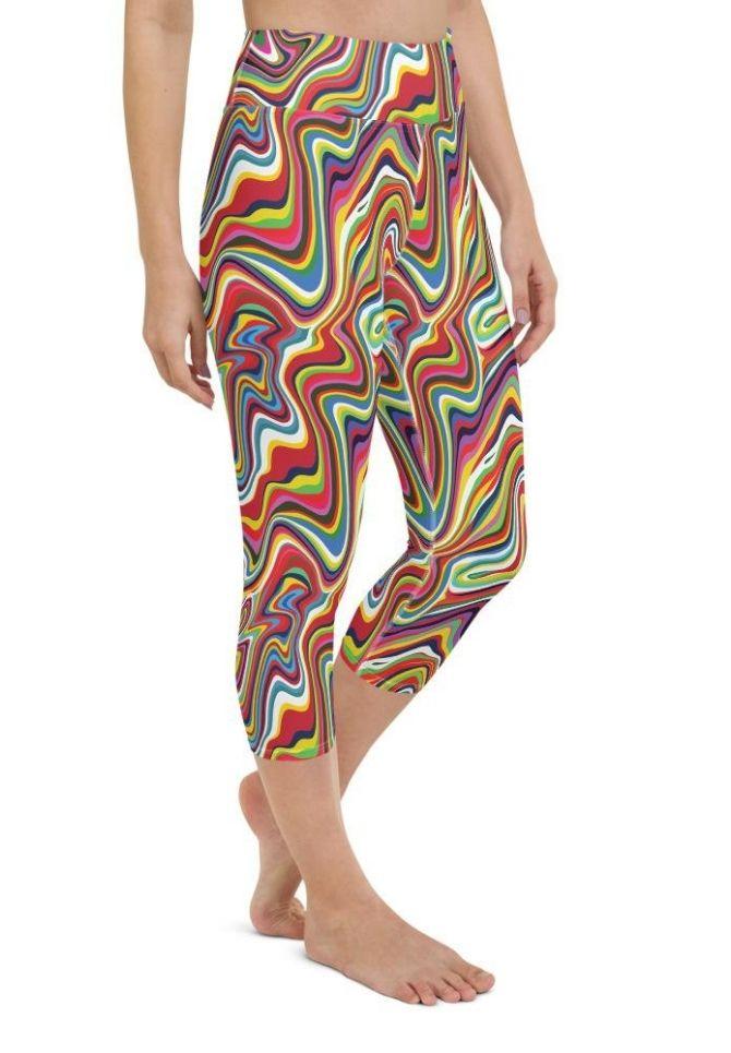 Funky Psychedelic Yoga Capris