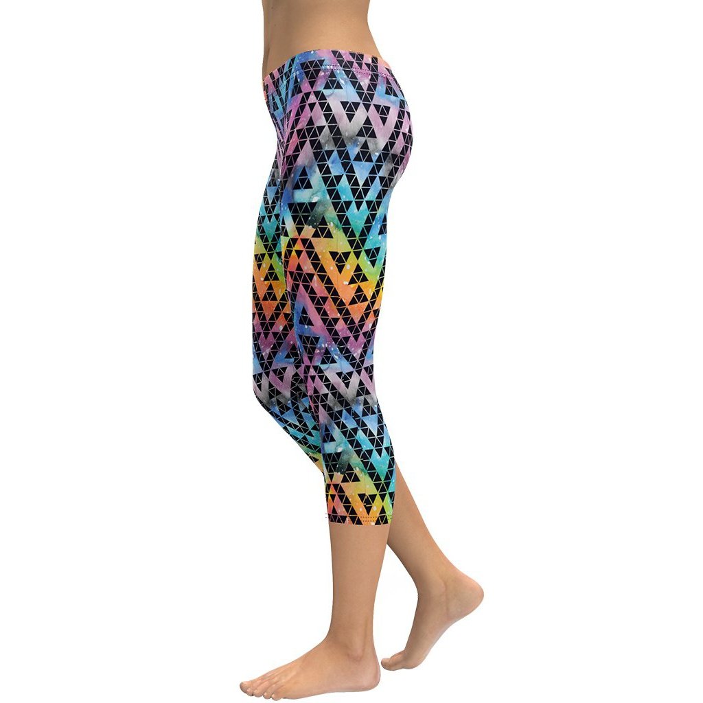 Geometric Space Capris