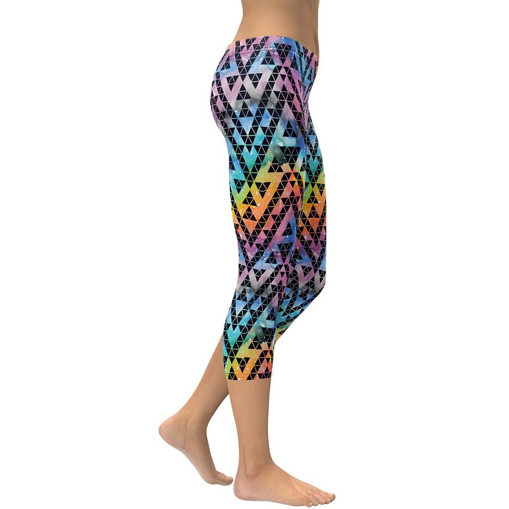 Geometric Space Capris