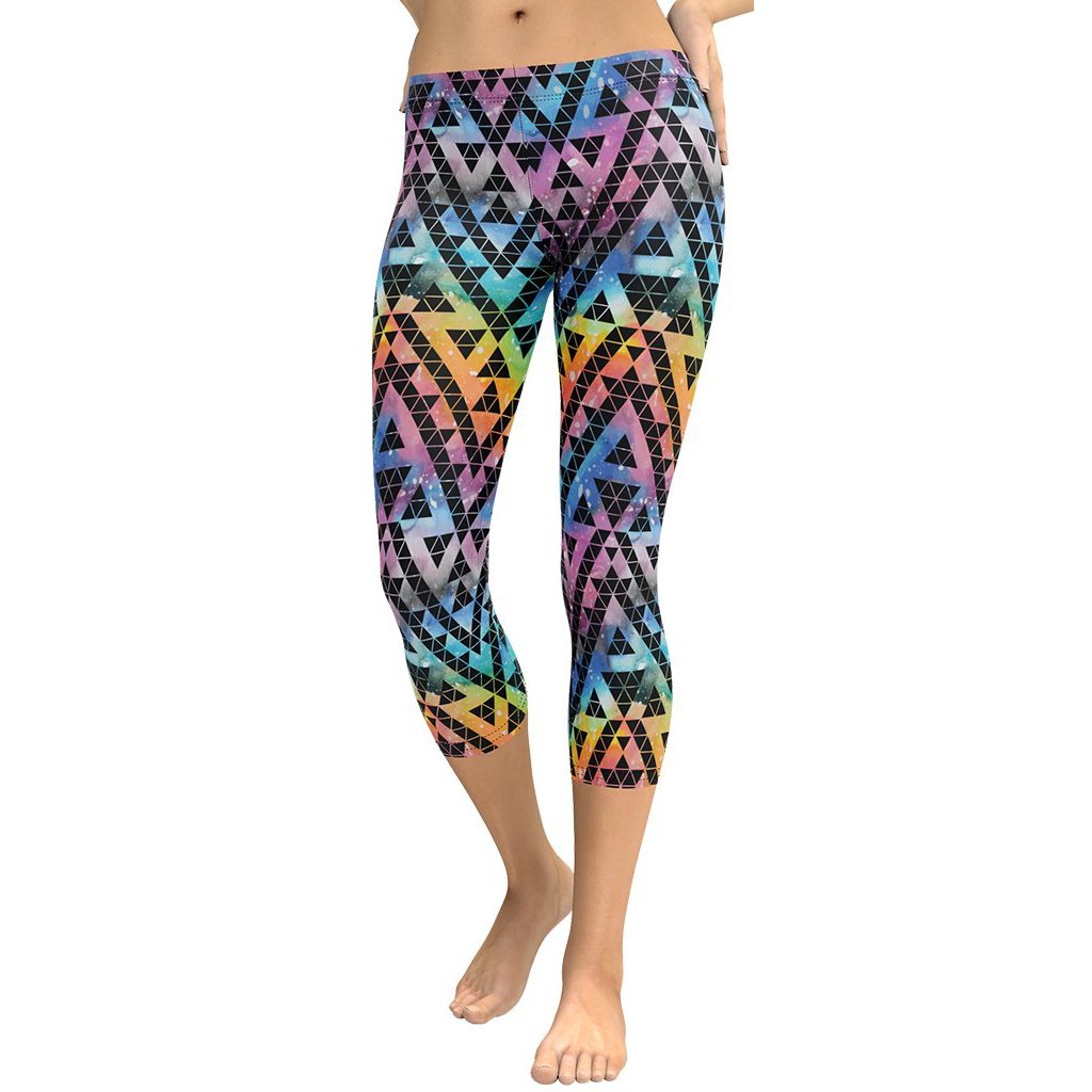 Geometric Space Capris