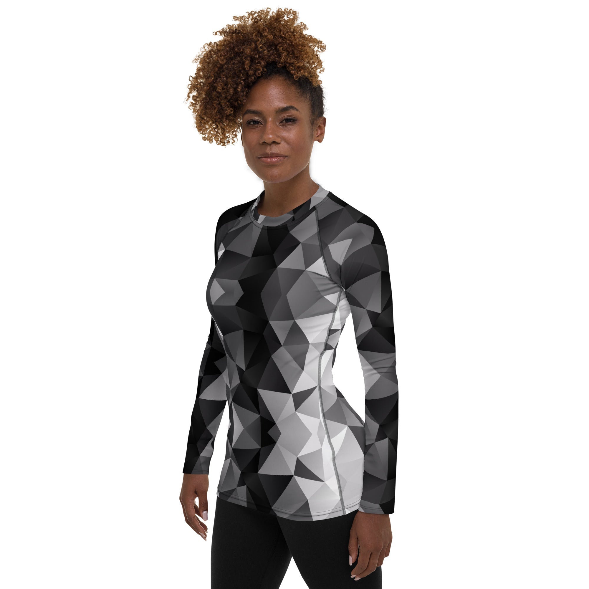 Glass Geometric Rash Guard