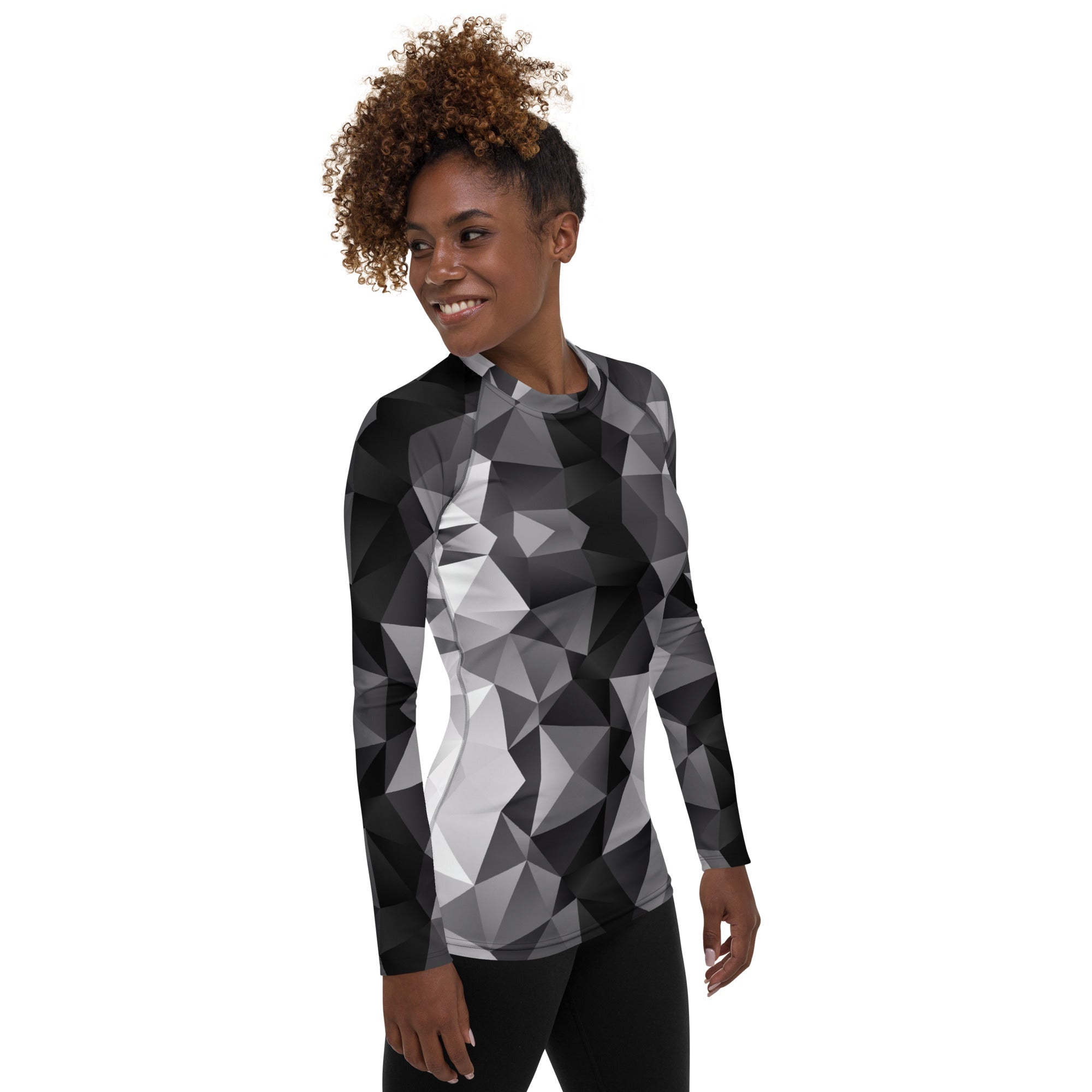 Glass Geometric Rash Guard