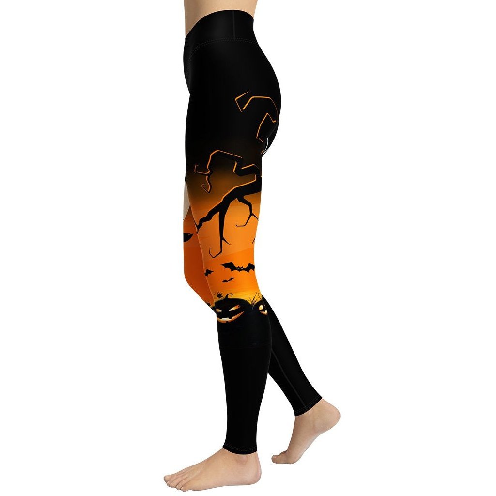 Halloween Night Yoga Leggings
