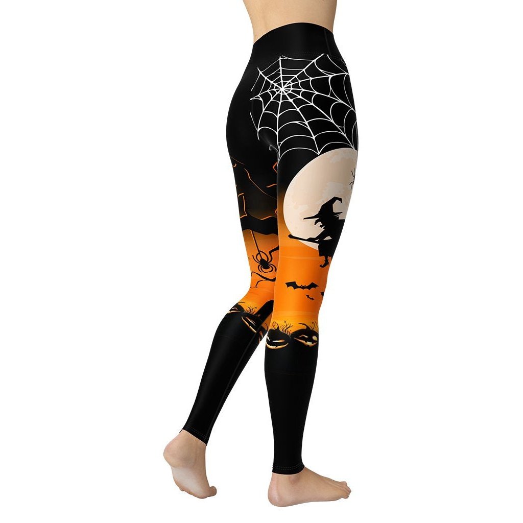 Halloween Night Yoga Leggings