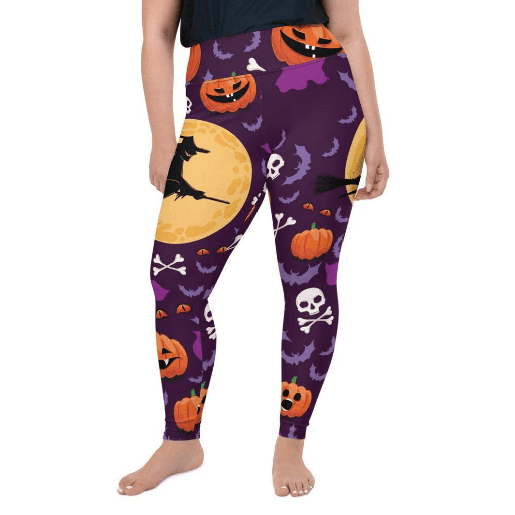 Halloween Witch Plus Size Leggings  Plus size leggings, Leggings, Plus size