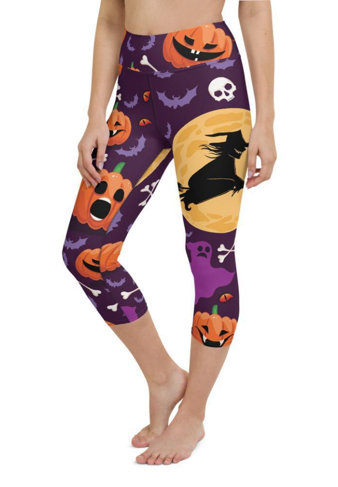 Halloween Witch Yoga Capris