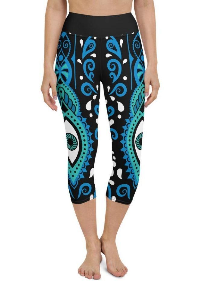 Hamsa Eye Yoga Capris