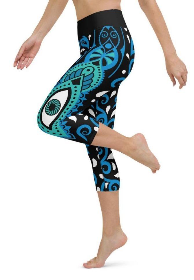 Hamsa Eye Yoga Capris