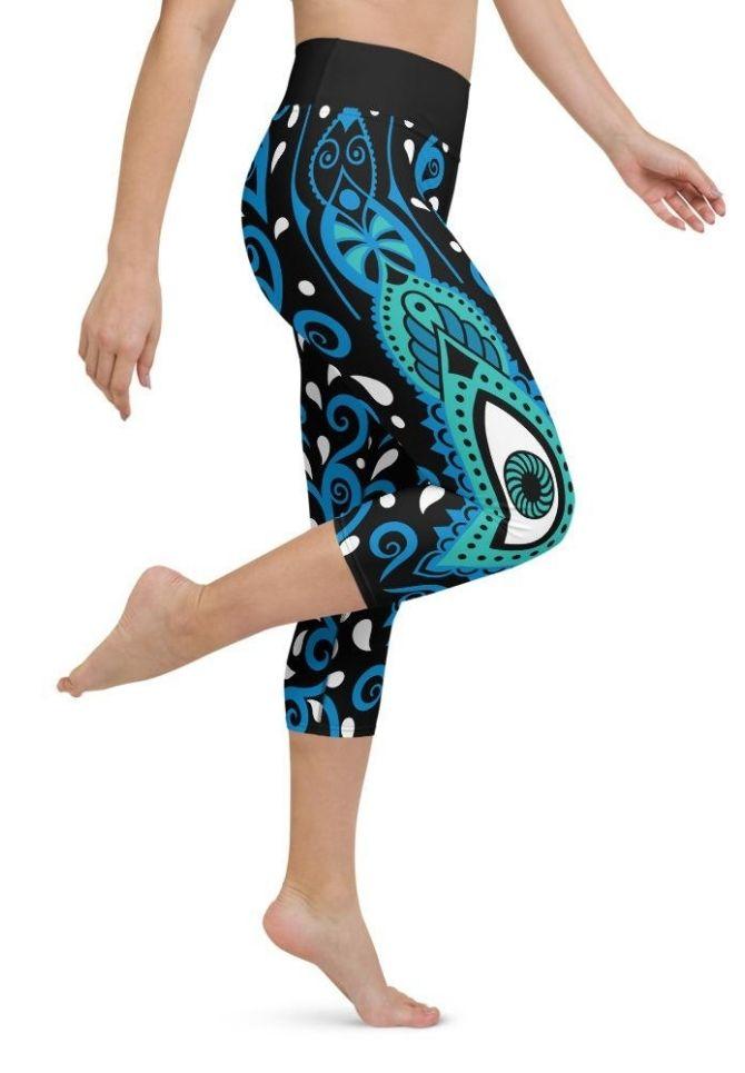 Hamsa Eye Yoga Capris