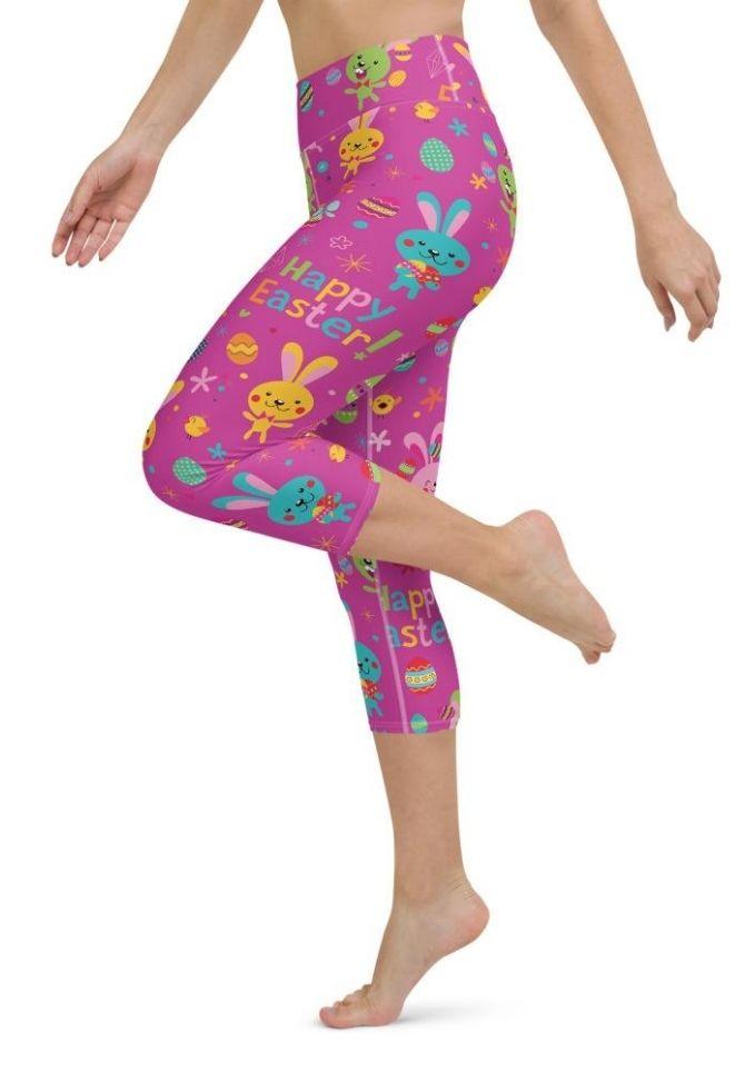 Happy Easter Yoga Capris