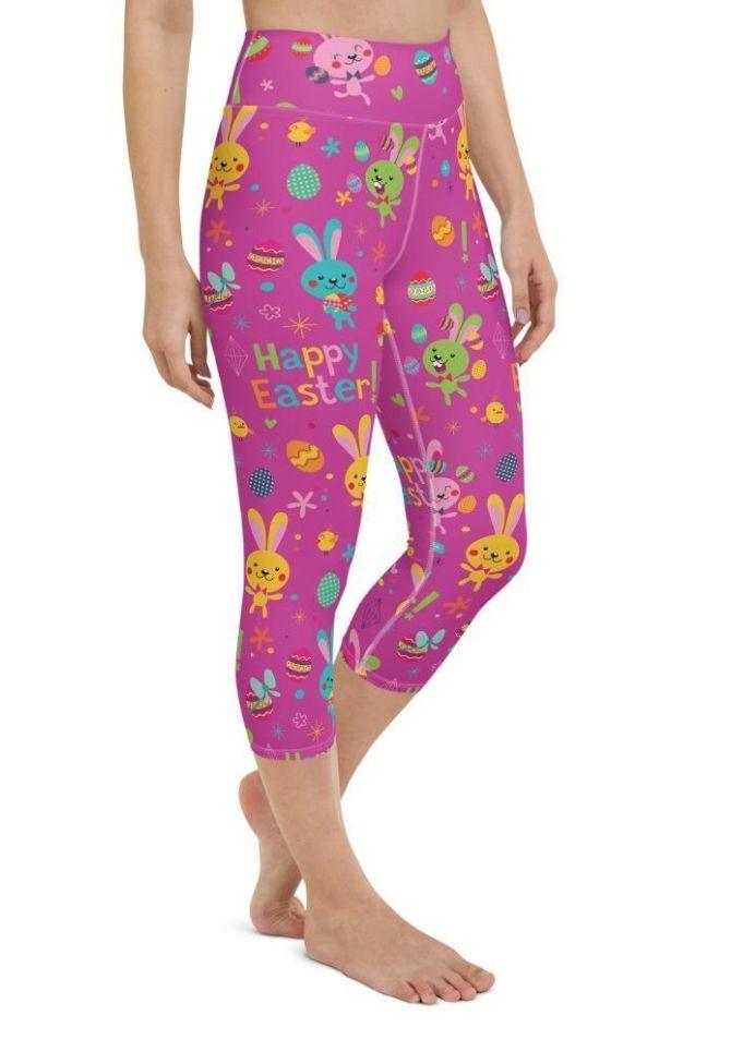Happy Easter Yoga Capris