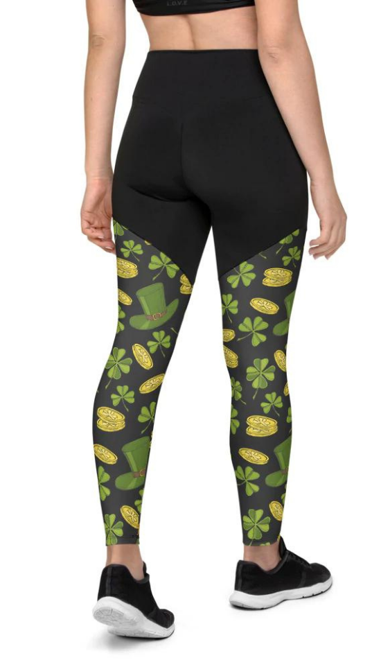 Happy St. Patrick's Compression Leggings