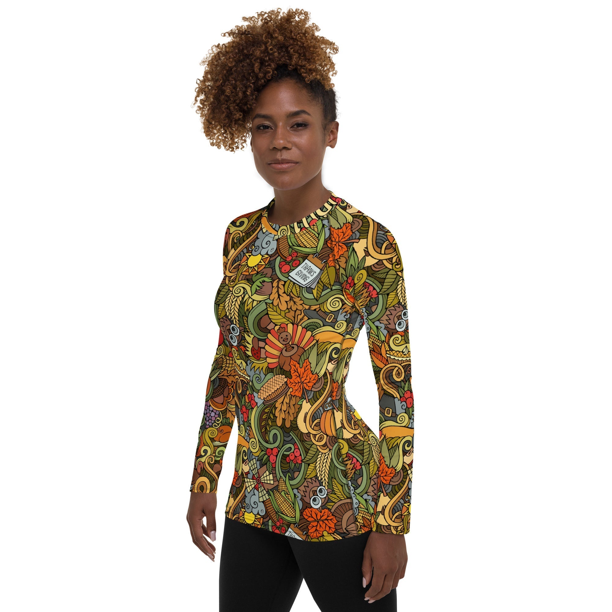 Happy Thanksgiving Rash Guard