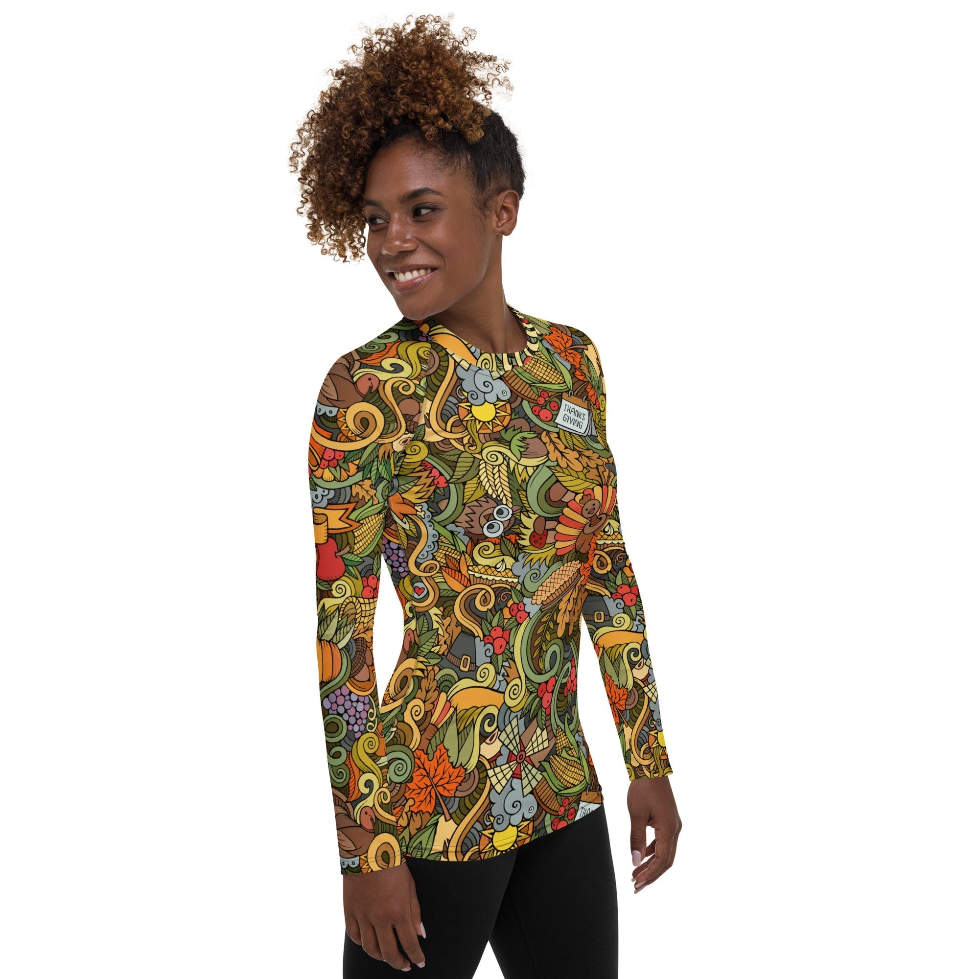 Happy Thanksgiving Rash Guard