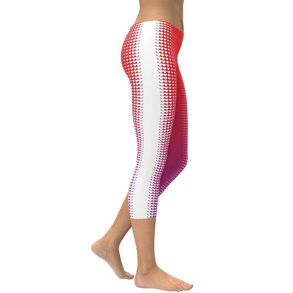 Hearts Optical Illusion Capris