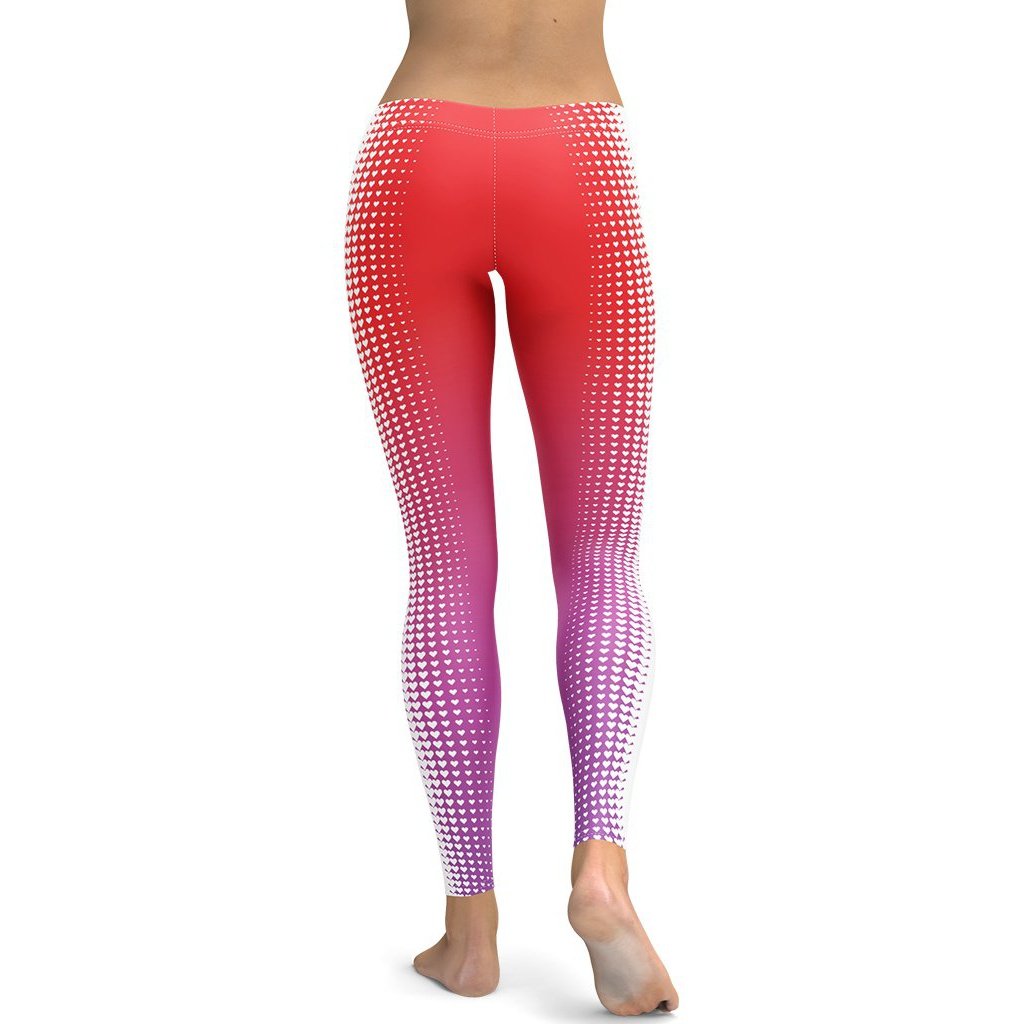 Hearts Optical Illusion Leggings