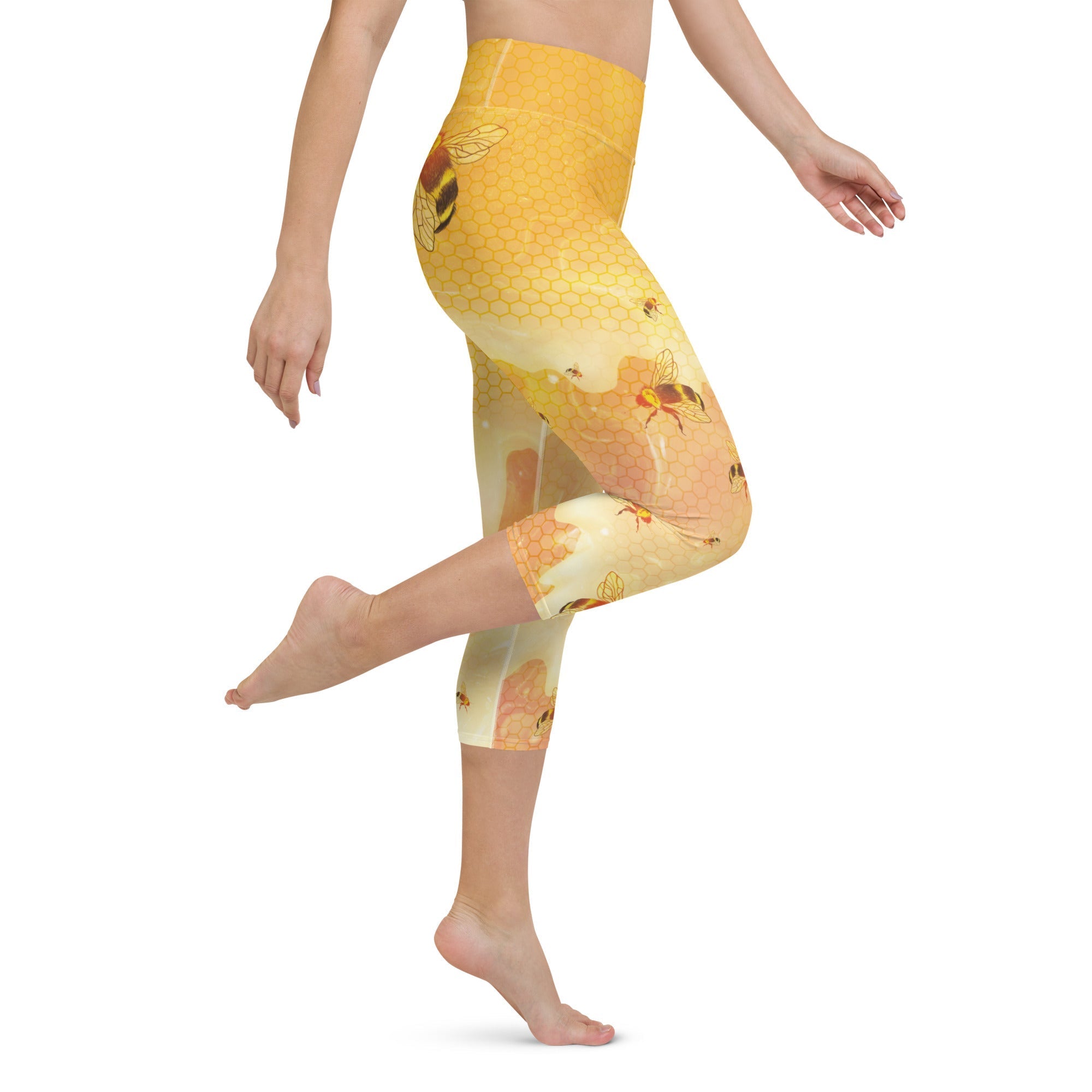Honey Bee Yoga Capris