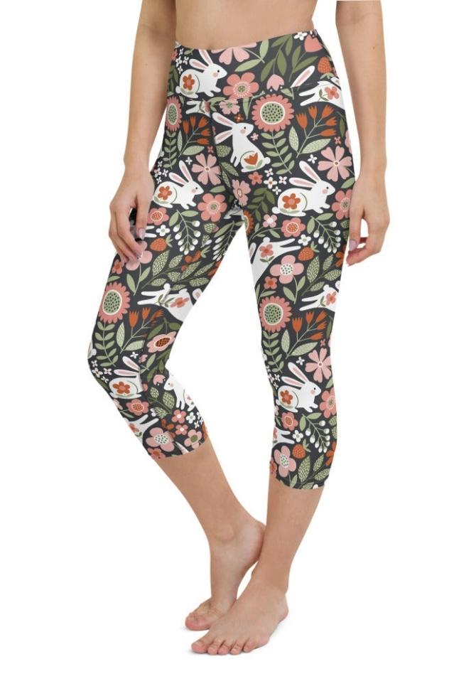 Hopping Bunny Yoga Capris