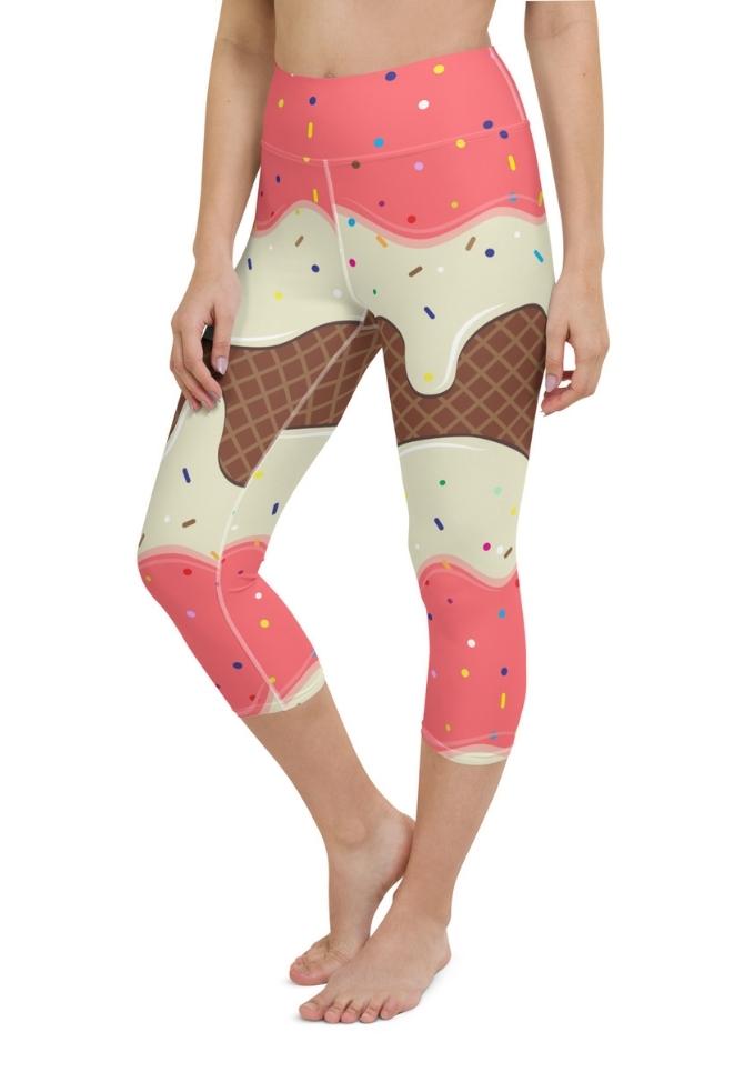 Ice Cream Yoga Capris