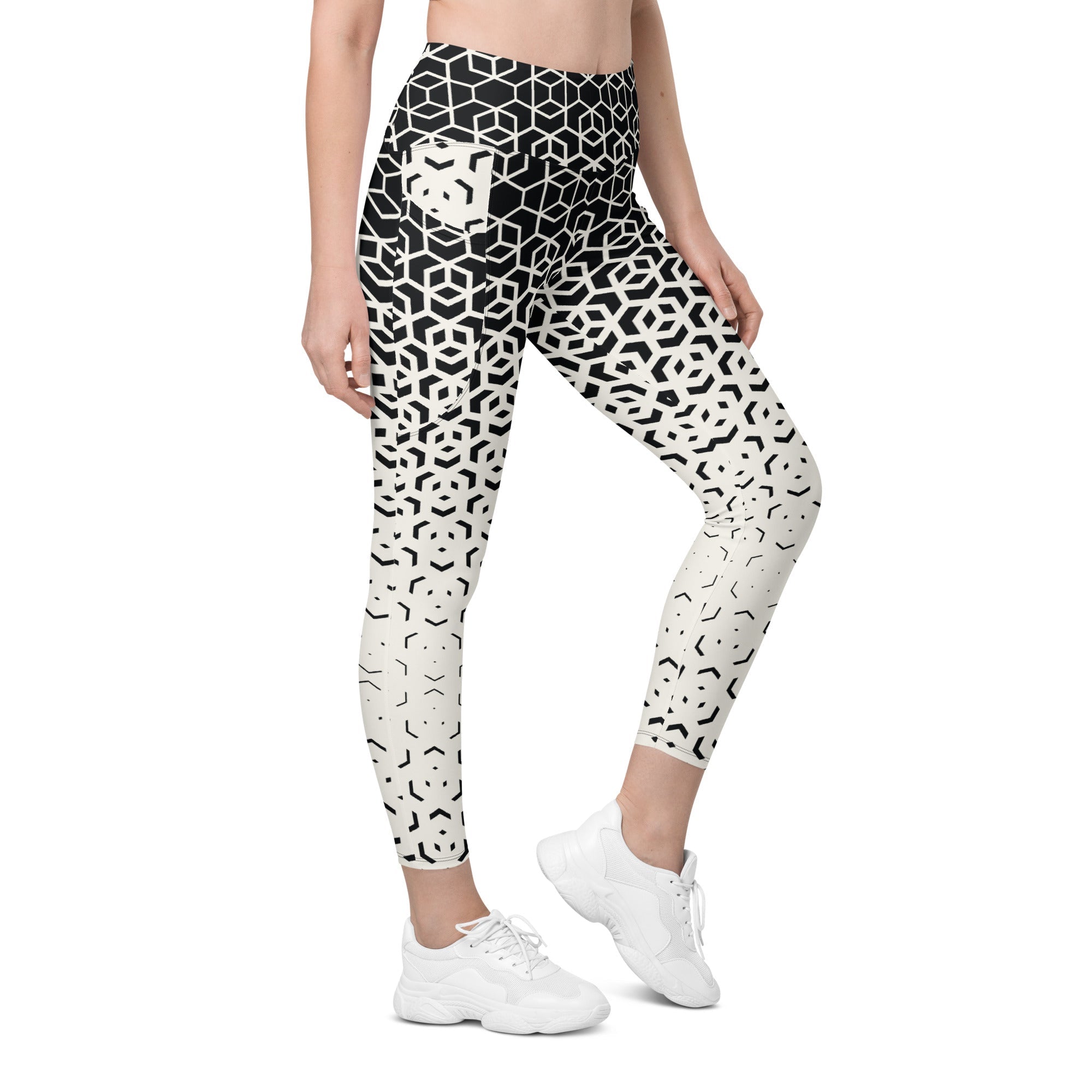Infinite Geometric Leggings With Pockets