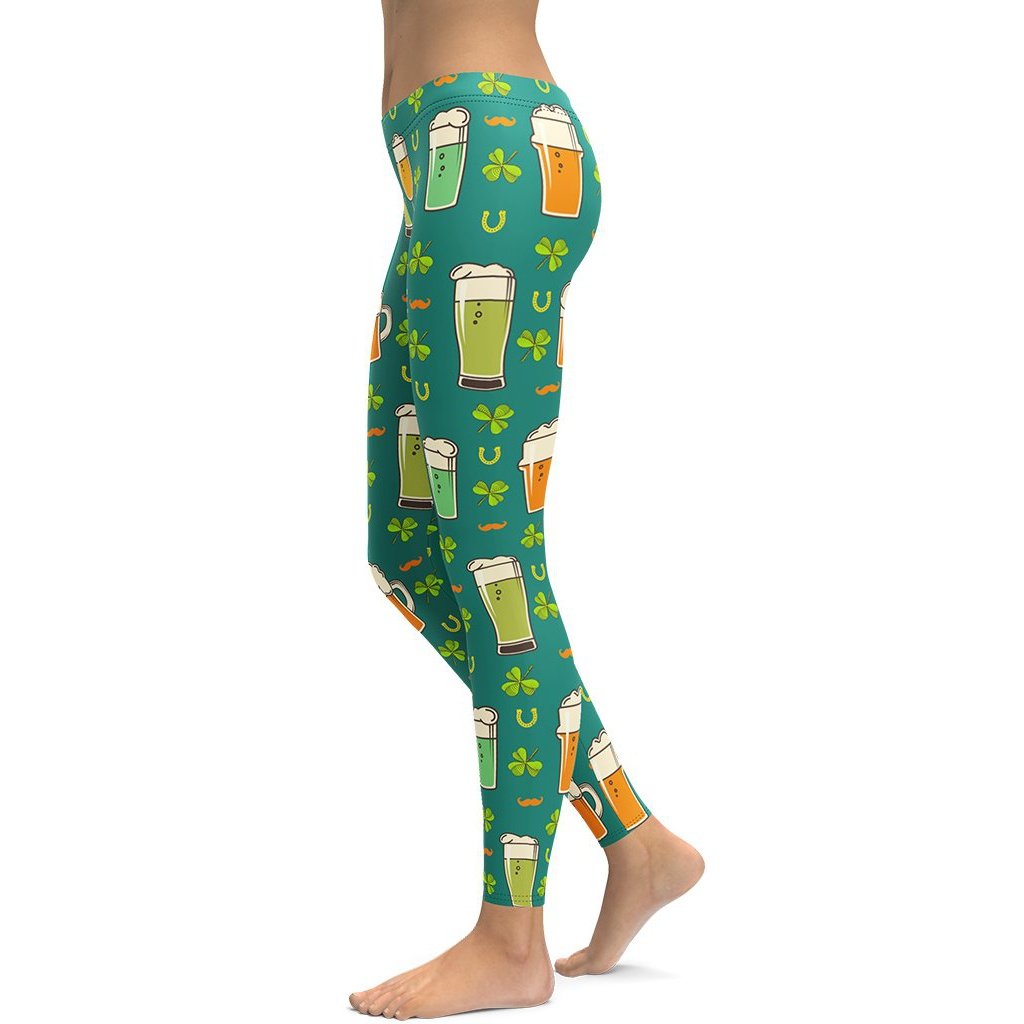 Irish Beer Leggings - FiercePulse - Premium Workout Leggings - Yoga Pants