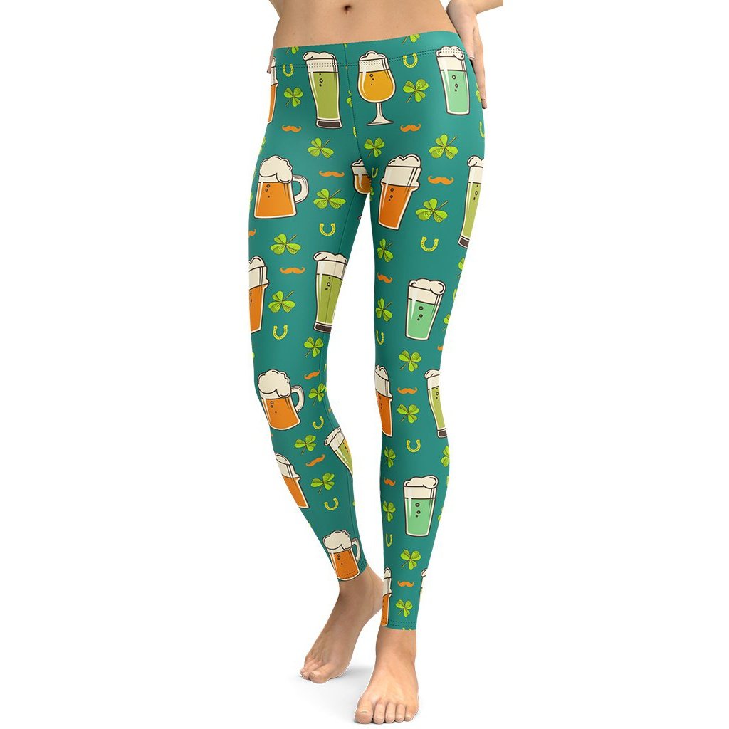 Irish Beer Leggings - FiercePulse - Premium Workout Leggings - Yoga Pants