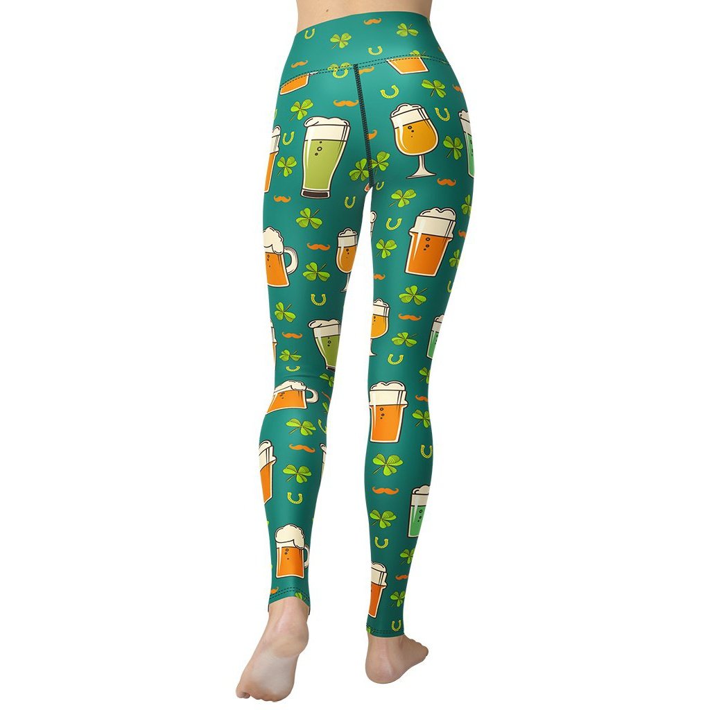 Irish Beer Yoga Leggings - FiercePulse - Premium Workout Leggings - Yoga Pants