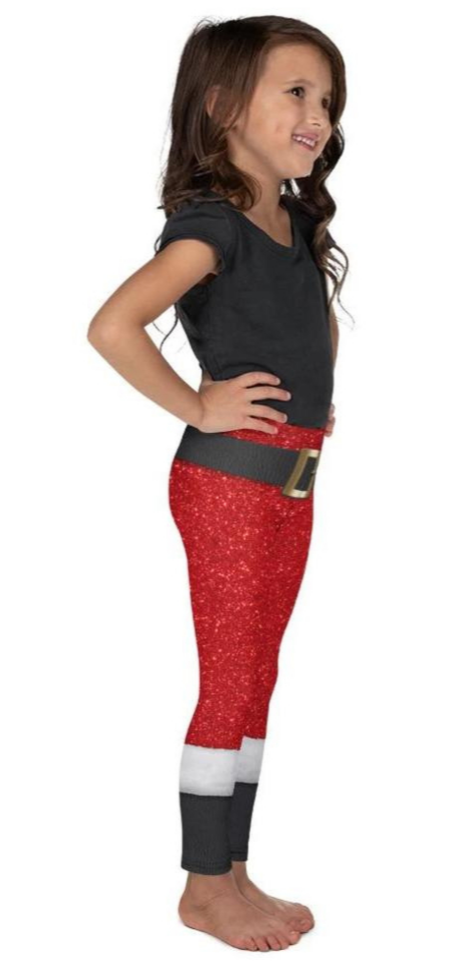 Kids' Santa's Outfit Leggings - FiercePulse - Premium Workout Leggings - Yoga Pants
