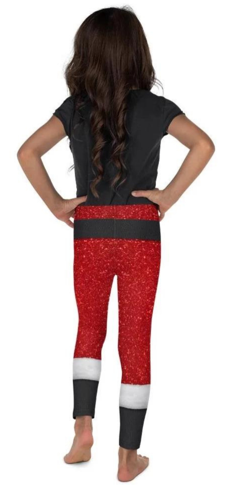 Kids' Santa's Outfit Leggings - FiercePulse - Premium Workout Leggings - Yoga Pants
