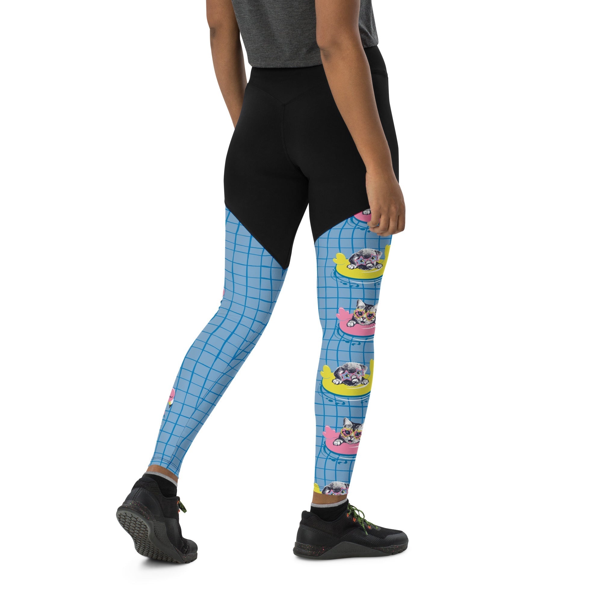 Kittens in Floats Compression Leggings