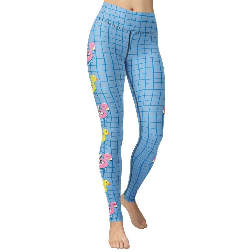 Kittens in Floats Yoga Leggings