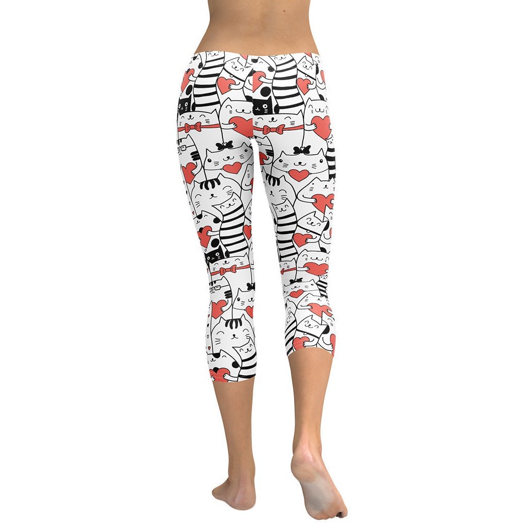 Kitties in Love Capris