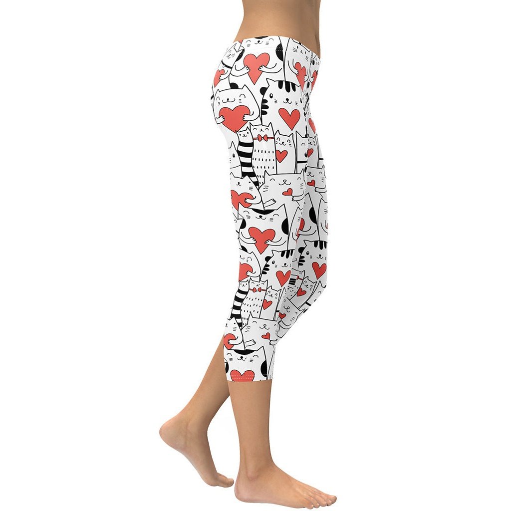 Kitties in Love Capris