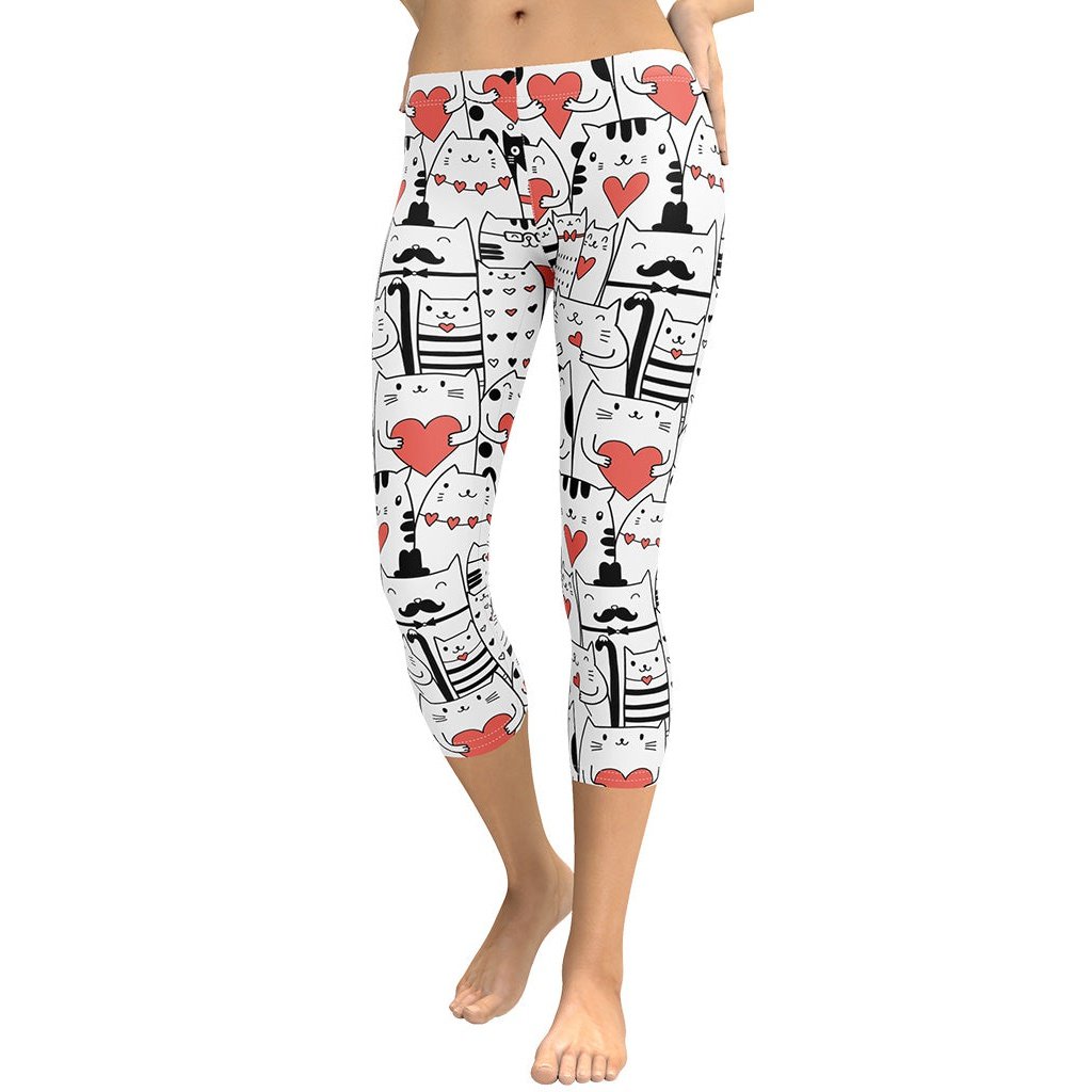 Kitties in Love Capris