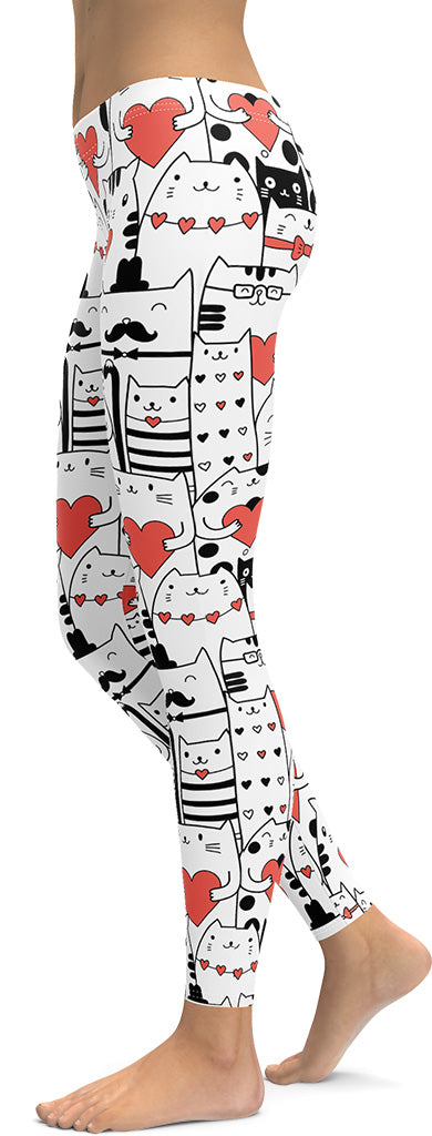 Kitties in Love Leggings