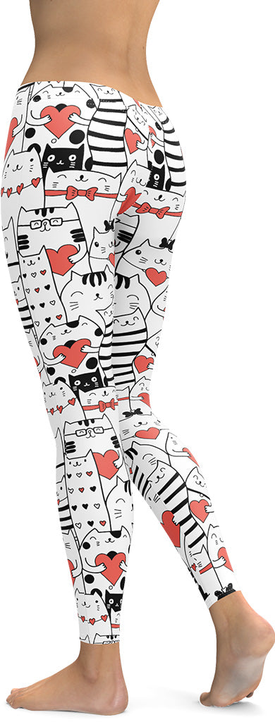 Kitties in Love Leggings