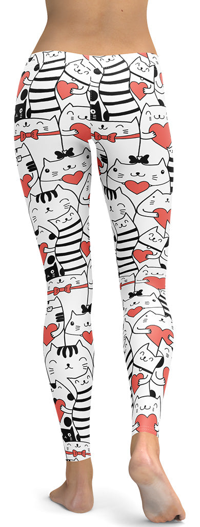 Kitties in Love Leggings