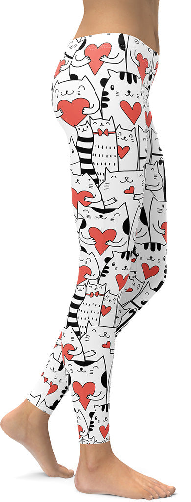 Kitties in Love Leggings